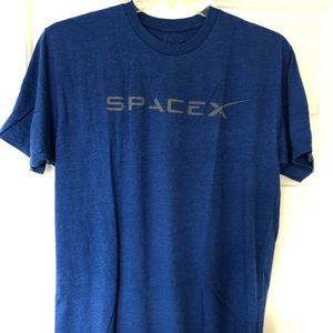 SpaceX Men’s T-shirt Front Logo (Blue)